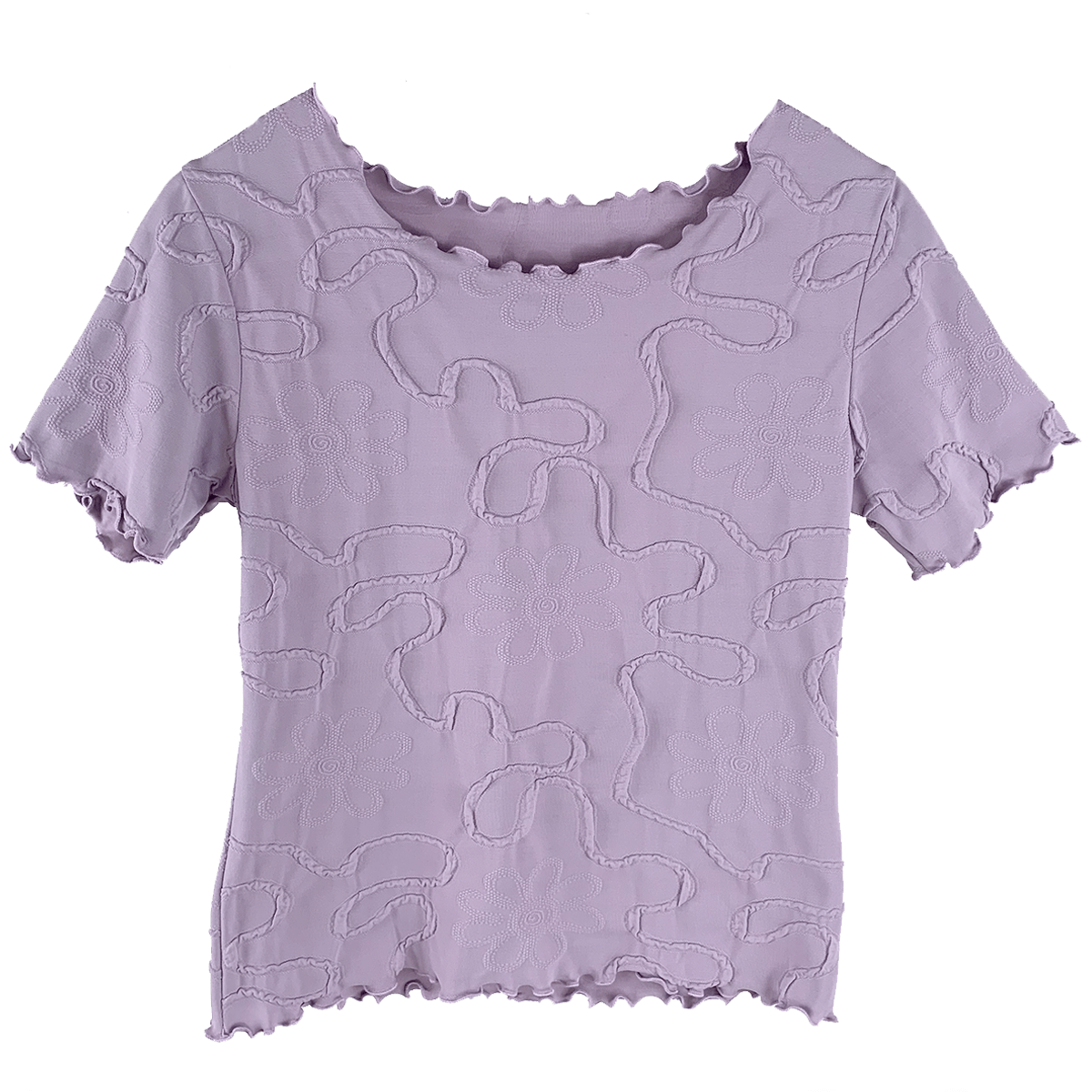 Haystacks top Lavender Grey Conduit Lettuce Tee