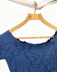 Haystacks top Navy Blue Conduit Brazilian Textured Ballet Top