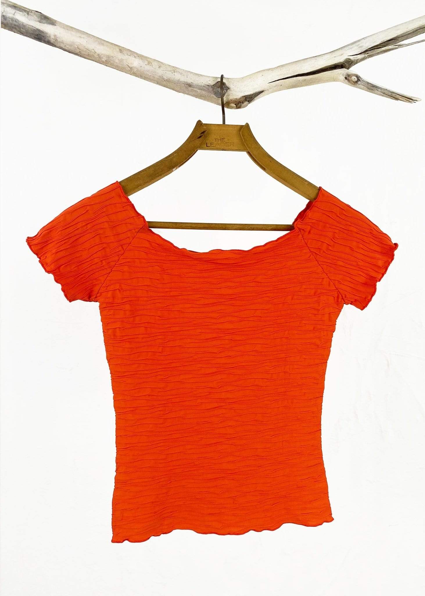 Haystacks top Pureed Pumpkin Crinkle Brazilian Textured Ballet Top