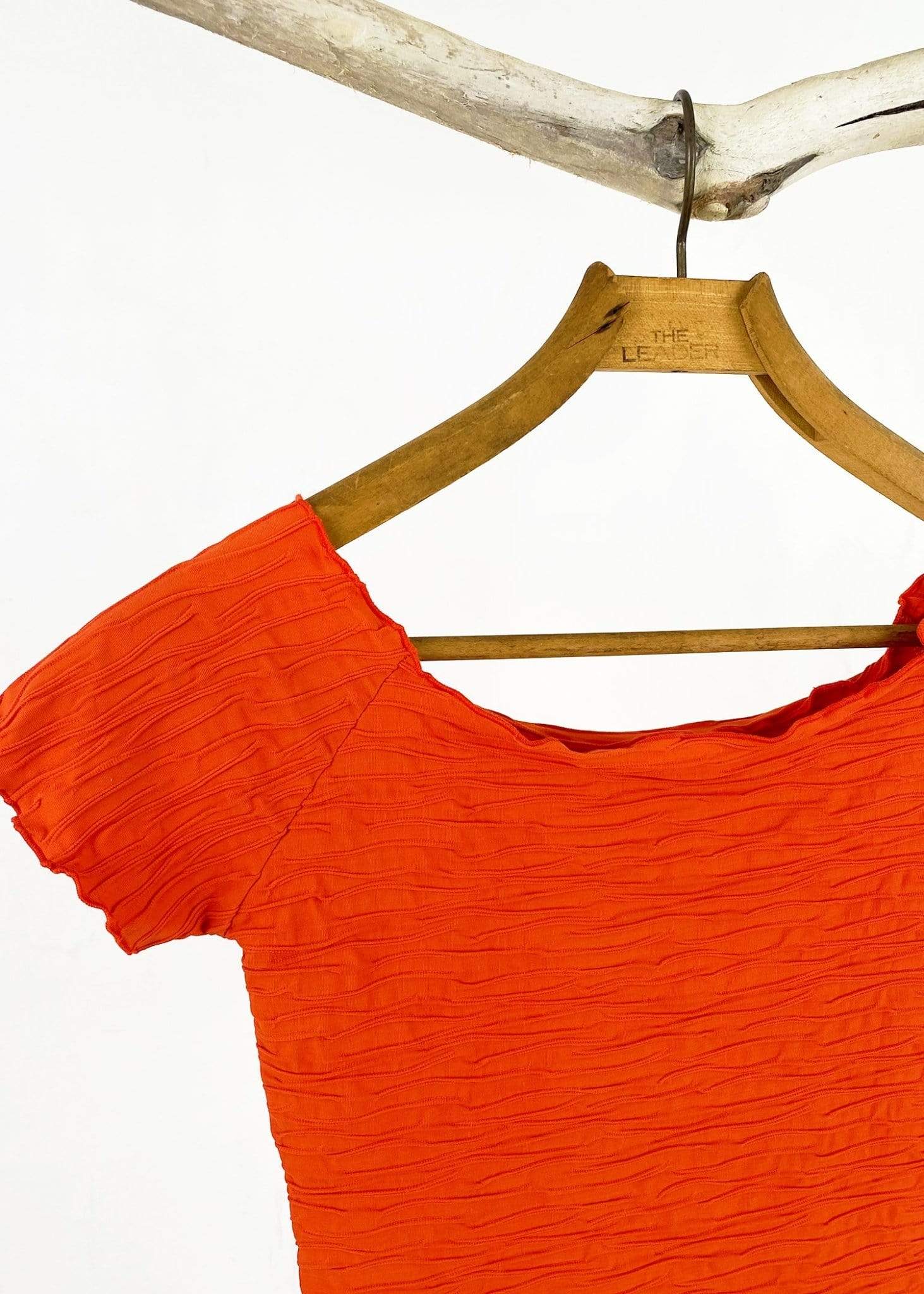 Haystacks top Pureed Pumpkin Crinkle Brazilian Textured Ballet Top