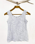 Haystacks top Silver Promp Textured Charming Tank Top