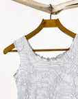 Haystacks top Silver Promp Textured Charming Tank Top