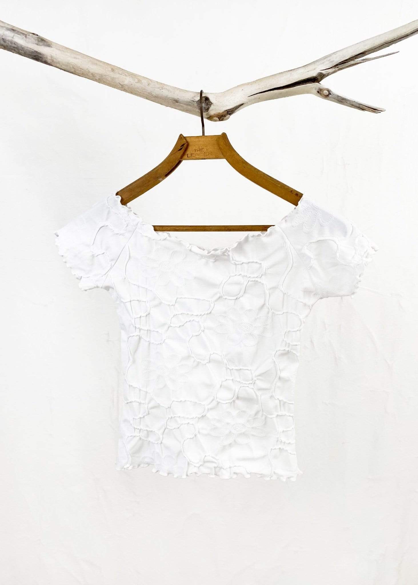 Haystacks top White Conduit Brazilian Textured Ballet Top