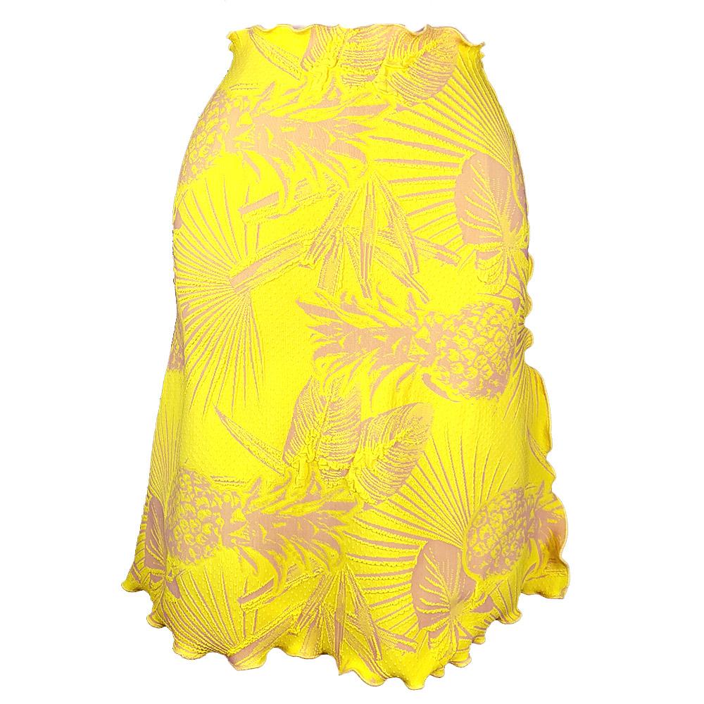 Haystacks Tropical Abacaxi Jacquard Knit Bias Skirt