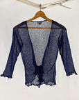 Tanami shawl Matelot Lightweight Knit Cross Front Shrug